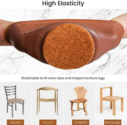 Silicone Furniture Leg Cover Pad for Protecting Floors from Scratches and Noise, Smooth Movment -6pcs.