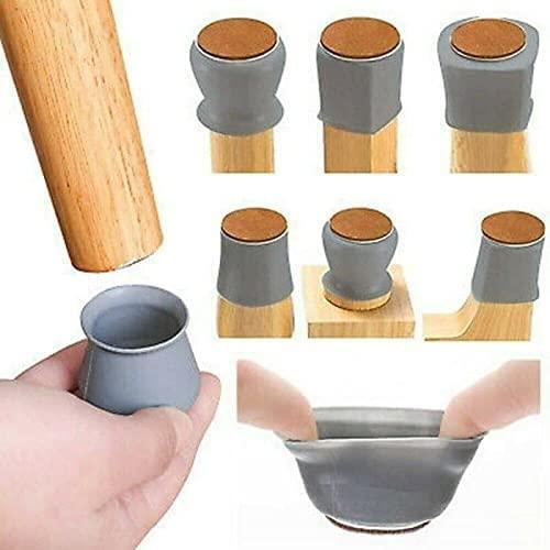 Silicone Furniture Leg Cover Pad for Protecting Floors from Scratches and Noise, Smooth Movment -6pcs.