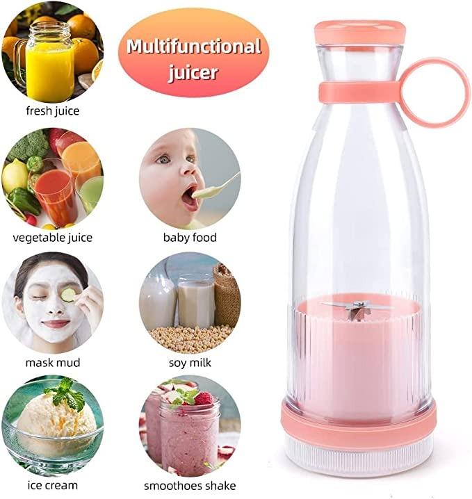 Fresh Juice Portable Blender, 350ML, For Smoothie or Shakes, Baby Food/School/Office/Workout/Travel Use