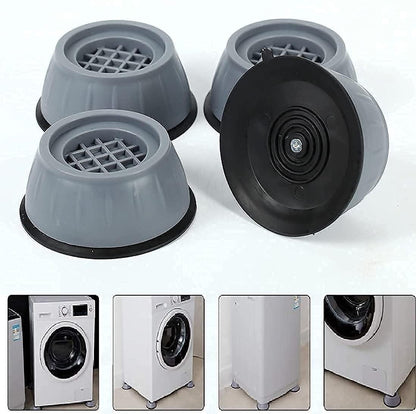 Anti-vibration Pads - 4 Pcs, Shock Proof Feet For Washer , Dryer, Table, Chair, Sofa, Bed (4 Units)
