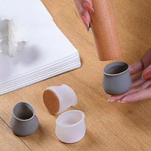 Silicone Furniture Leg Cover Pad for Protecting Floors from Scratches and Noise, Smooth Movment -6pcs.