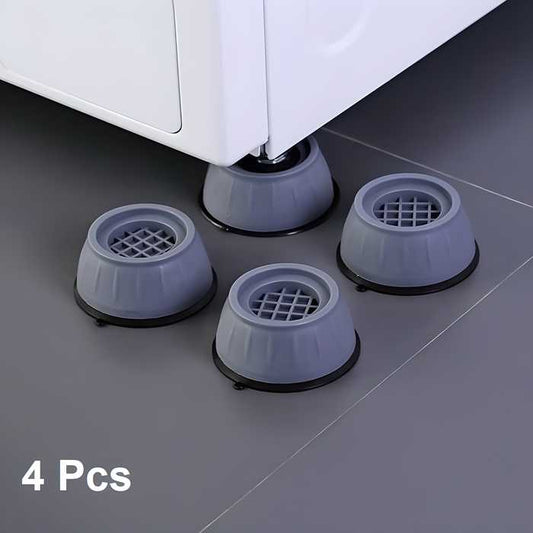 Anti-vibration Pads - 4 Pcs, Shock Proof Feet For Washer , Dryer, Table, Chair, Sofa, Bed (4 Units)