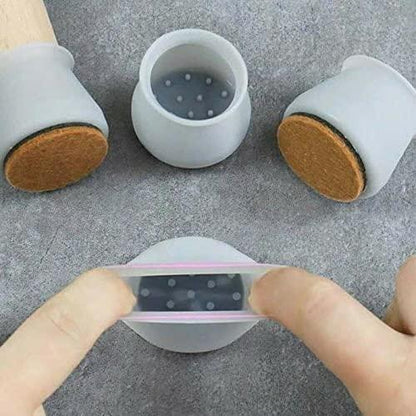 Silicone Furniture Leg Cover Pad for Protecting Floors from Scratches and Noise, Smooth Movment -6pcs.